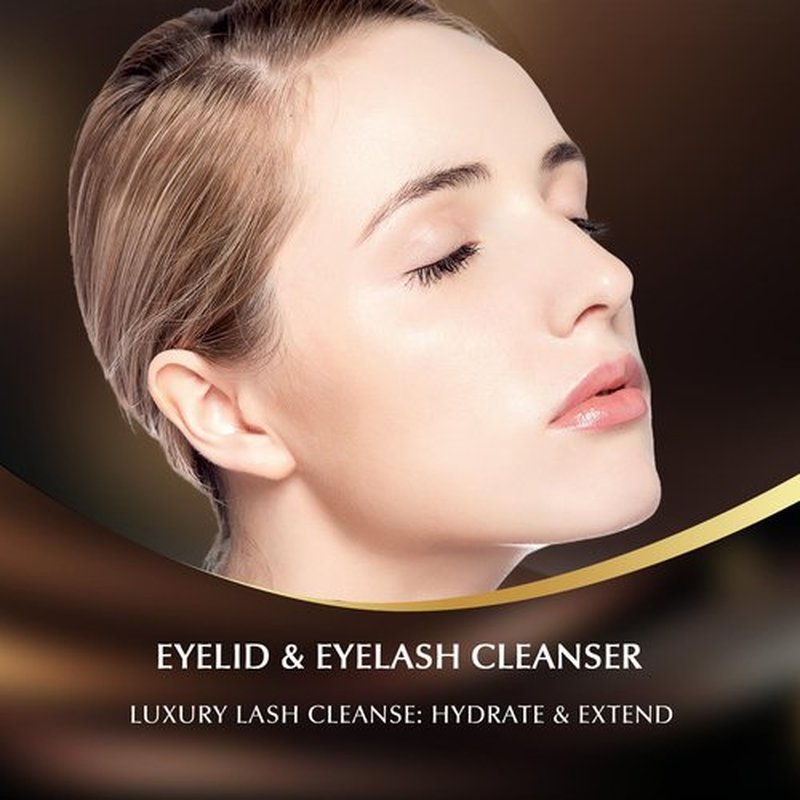 500ml Lash Shampoo Bulk, High-Purity Eyelash Cleanser for Extensions, Safe Makeup Remover, Non-irritating or Burning Formula Eyelid Foaming Cleanser for Professional Salon and Home Use (Aloe Vera)