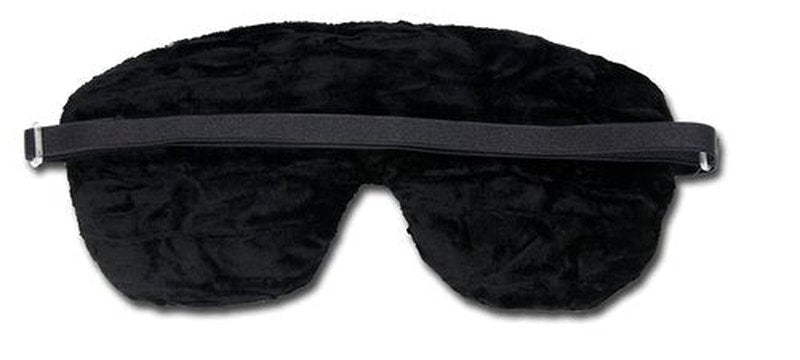 Candi Andi Handmade Opulence Yoga Eye Mask Pillow - Weighted Flaxseed Fill, Unscented, Satin & Velvet, Adjustable Strap - Ideal for Meditation & Restful Sleep -Black Magic - TEMF-BM