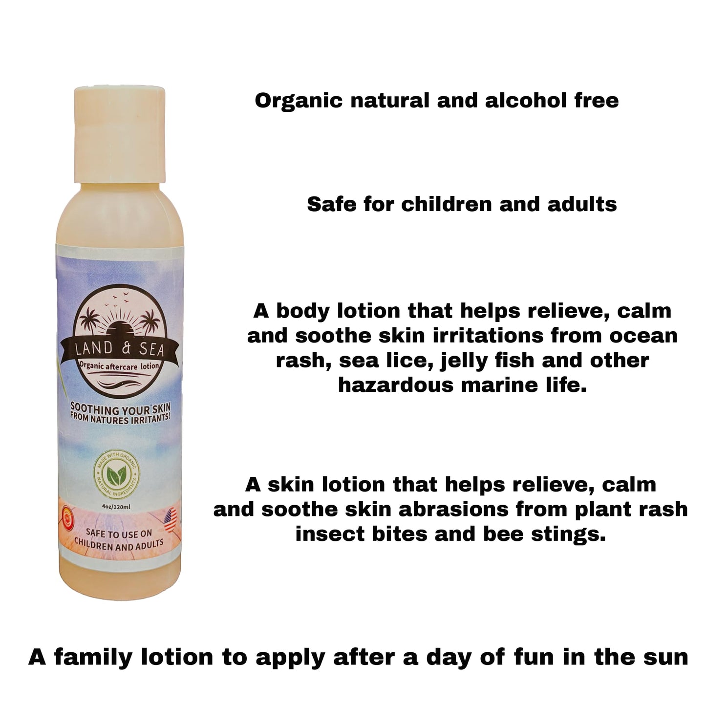 Land and Sea Organic, Aftercare Lotion