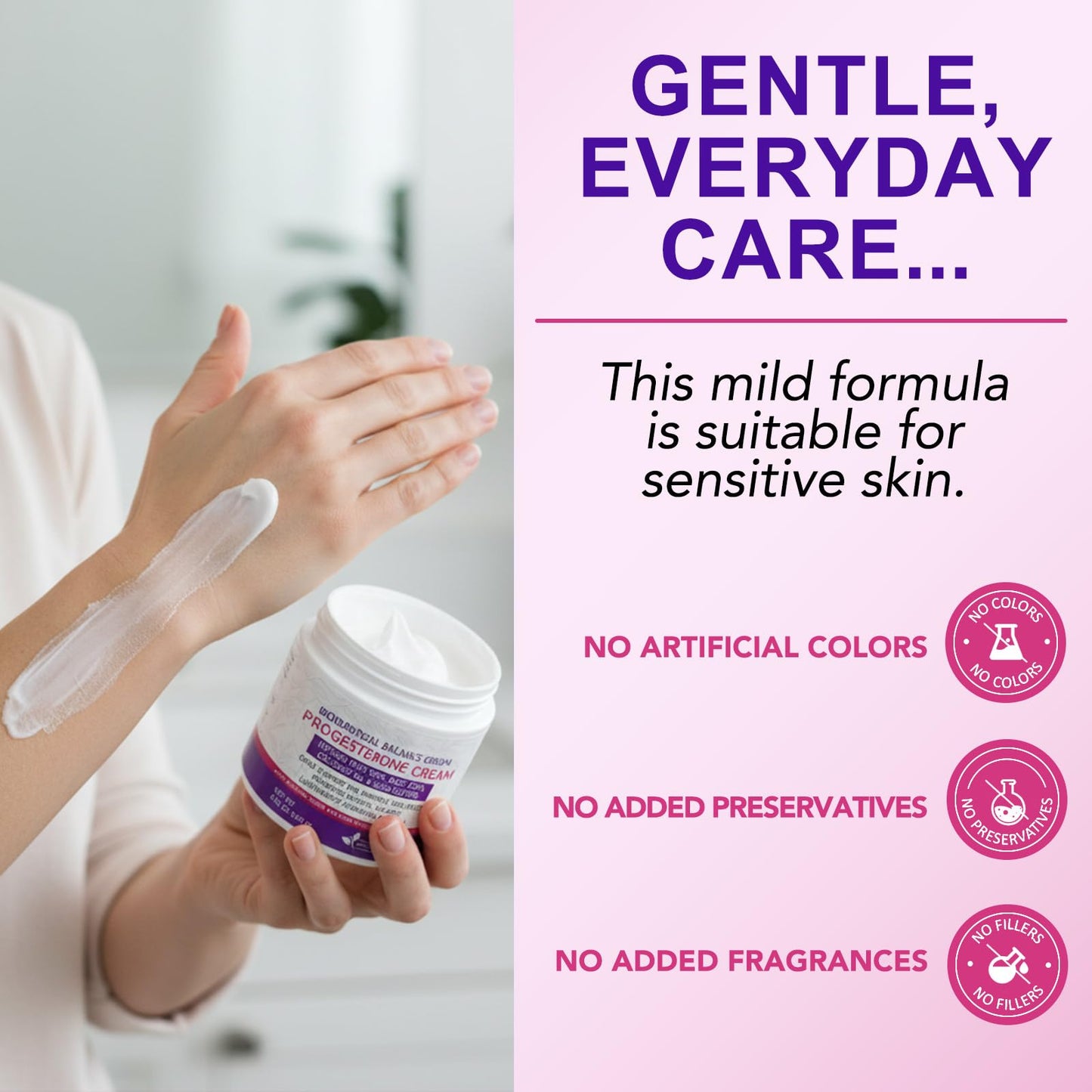 Buyourtaste Wild Yam Cream, Natural Wild Yam Cream for Hormone Balance, Support Perimenopause & Menopause Relief, Nourish The Skin, Daily Moisturiser for Women 4.23Oz (4.23 OZ (Pack of 1))