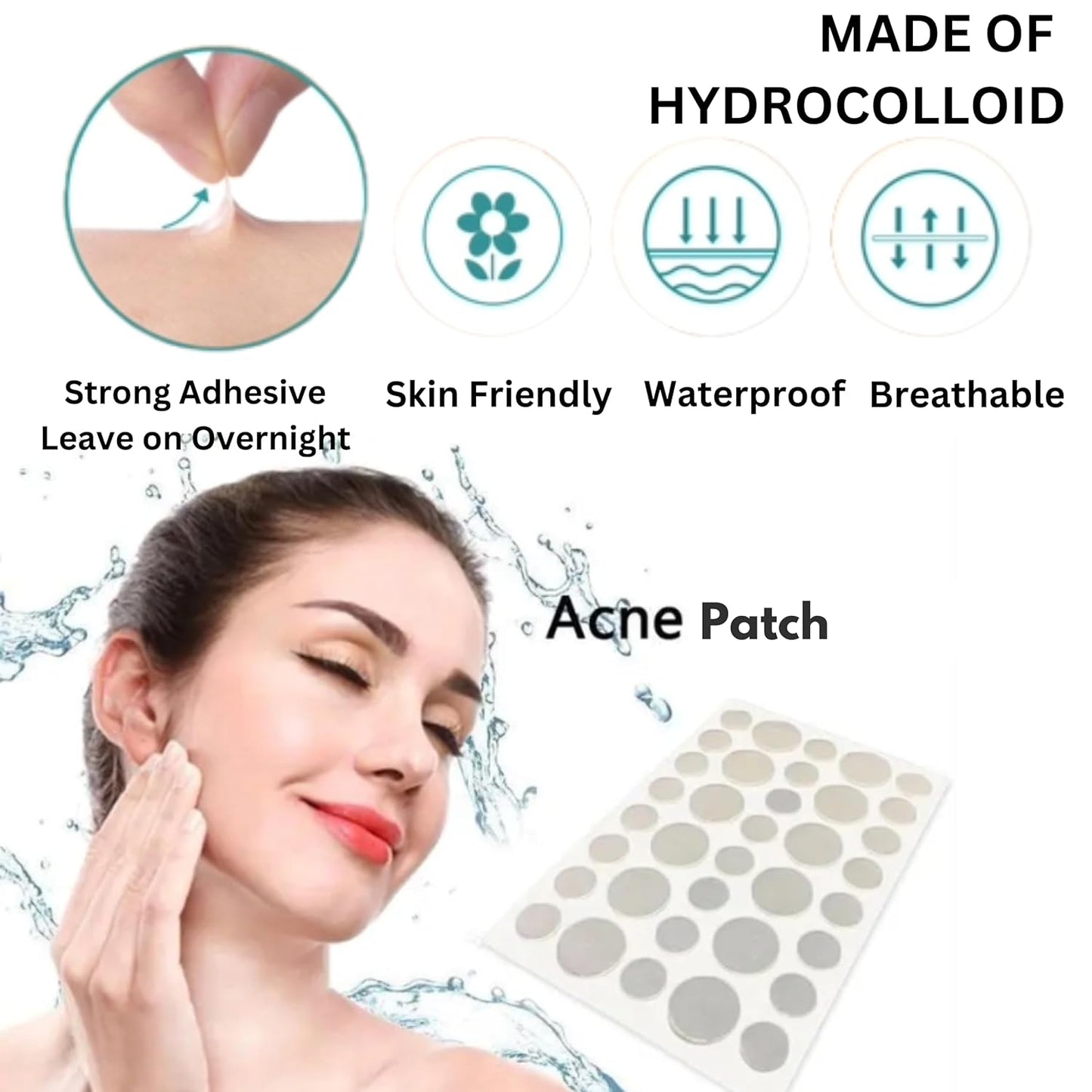 MELICAN Pimple Patches - Hydrocolloid Acne Treatment | 180 Count, 8mm & 12mm Sizes