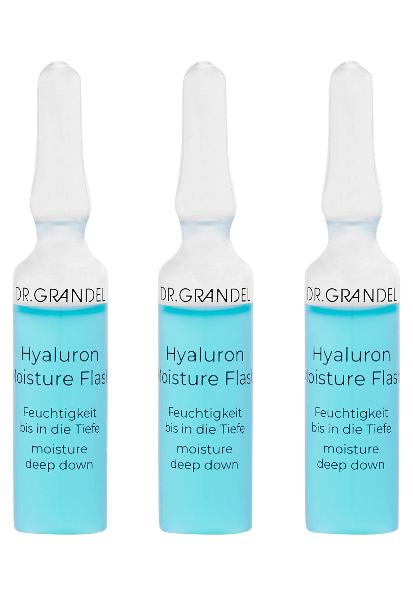 DR. GRANDEL Hyaluron Moisture Flash Ampoules I 9ml Intensive Hydration Treatment I Instant Glow & Freshness Boost with MicroIHyaluronic Acid I Professional Grade Facial Serum Vials