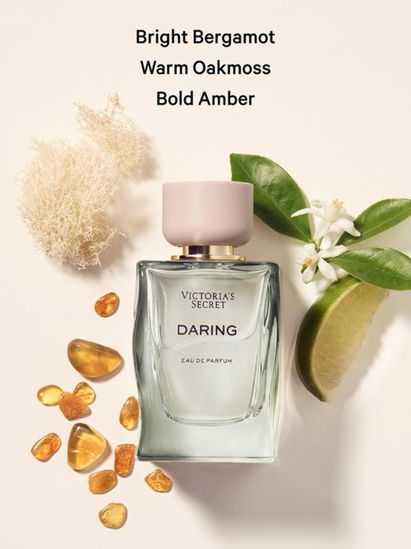 Victoria's Secret Daring Fragrance Lotion, Notes of Bright Bergamot, Warm Oakmoss and Bold Amber, Scented Body Lotion for Women (8.4 oz)
