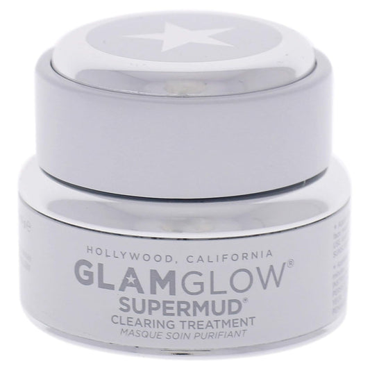 Glamglow Supermud Clearing Treatment - Deep Cleansing Face Mask | 0.5 Oz for Clear Skin