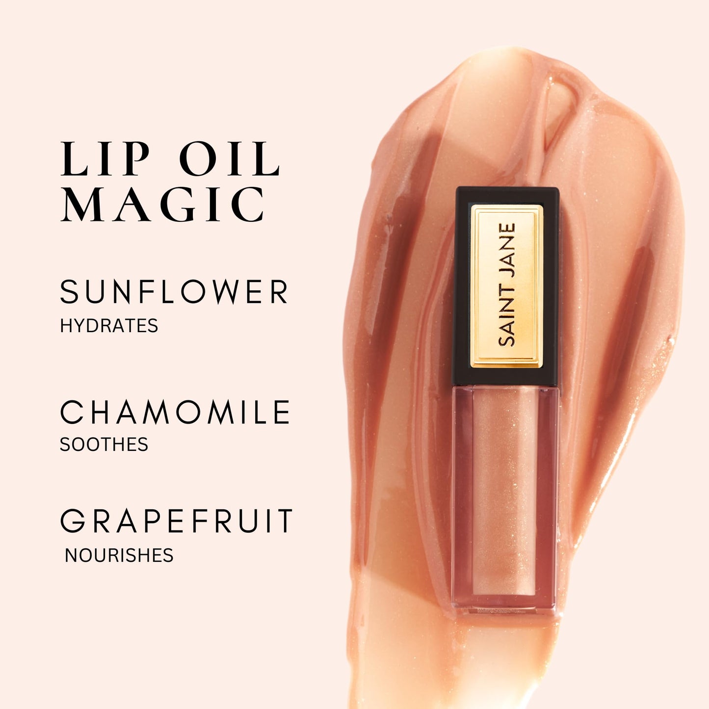 SAINT JANE - Luxury Lip Oil | Luxury, Floral-Infused, Clean Skincare (Bliss, 0.15 oz | 4.5 ml)