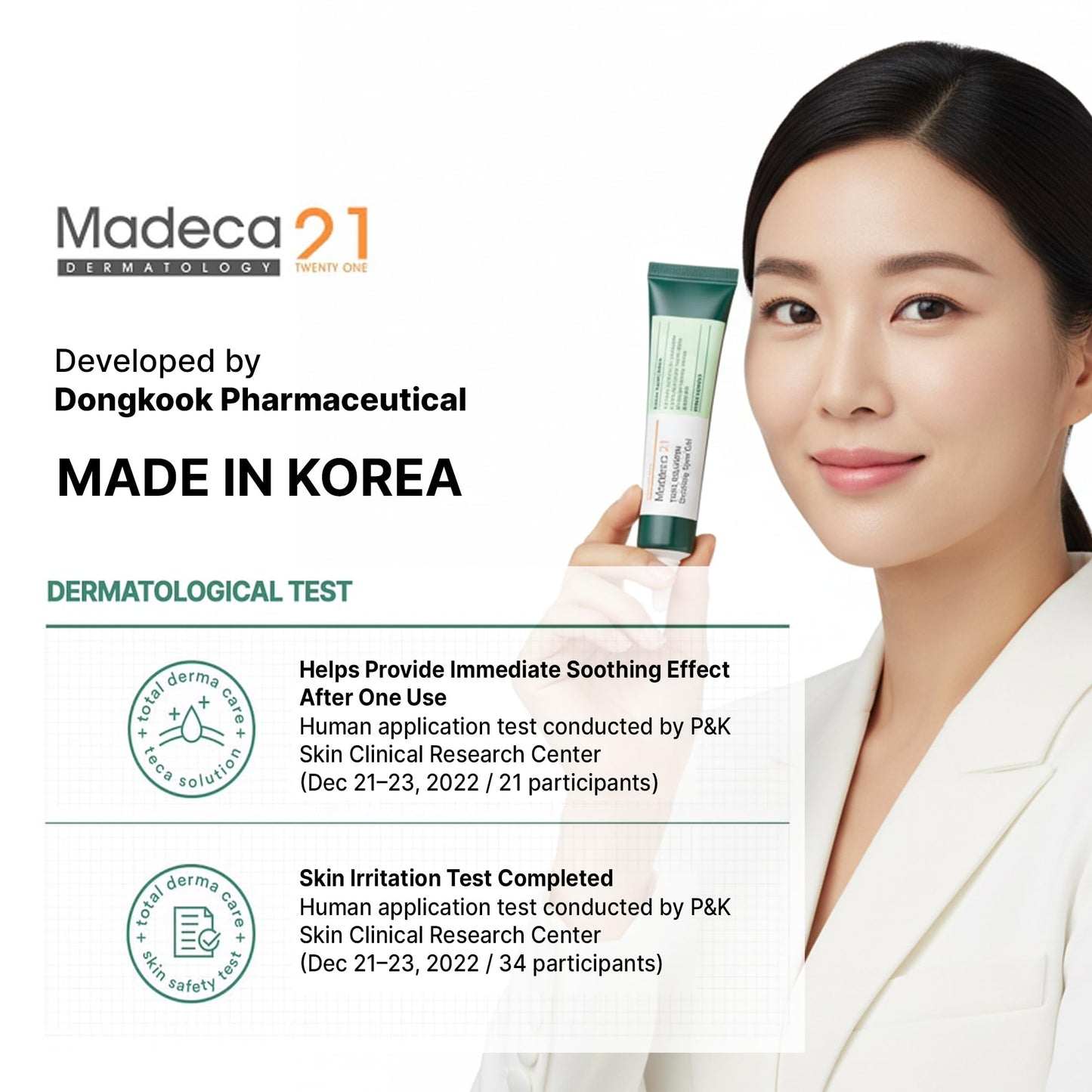 TECA Solution Soothing Spot Gel 15ml – Targeted Redness & Breakout Care with Centella & Madecassoside | Non-Drying for Sensitive Skin, Korean Skincare