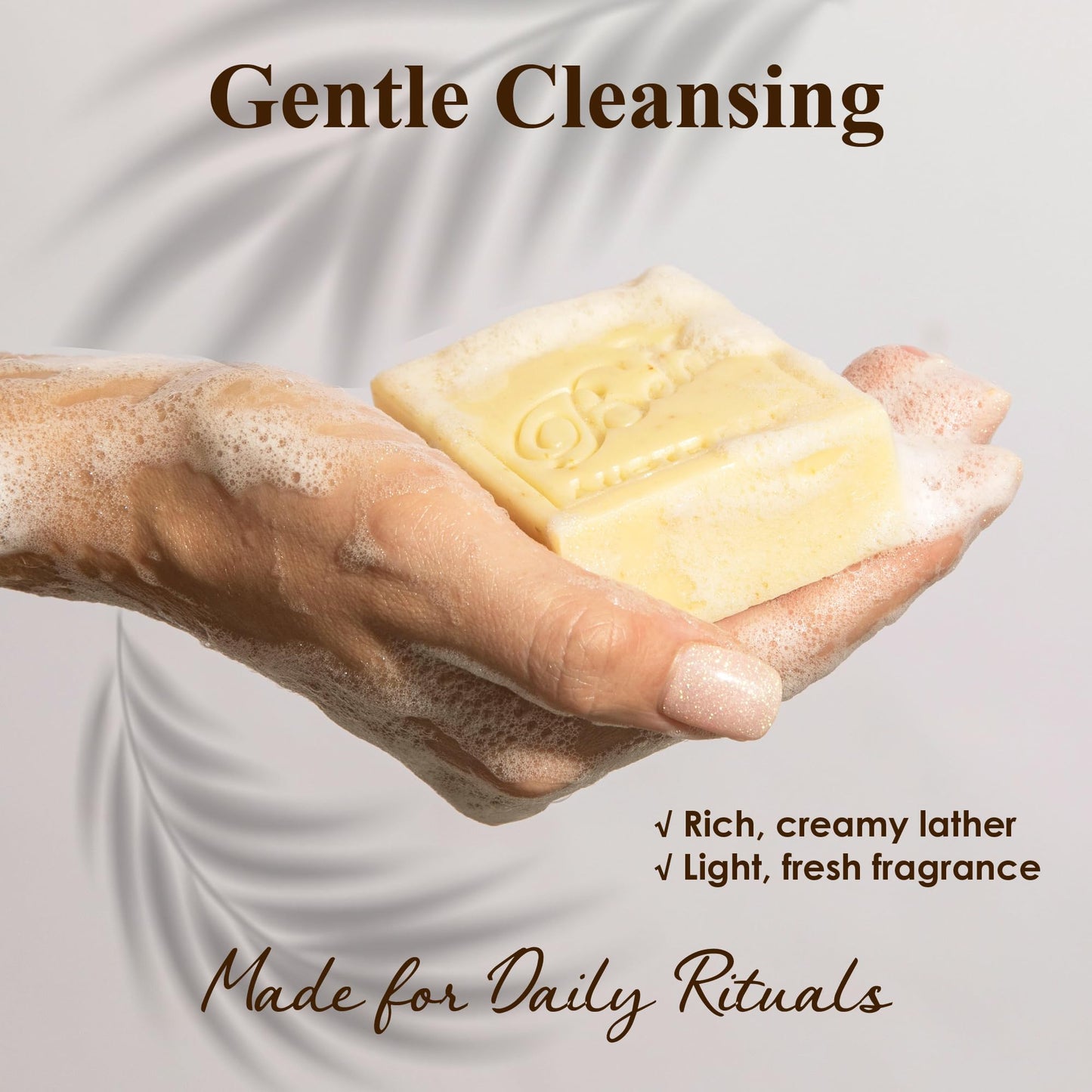 BELA Almond Soap 3.3 OZ Pack of 12, French Triple Milled Bar Soap with Organic Shea Butter, Hand, Face and Body Wash Bar Made in Australia