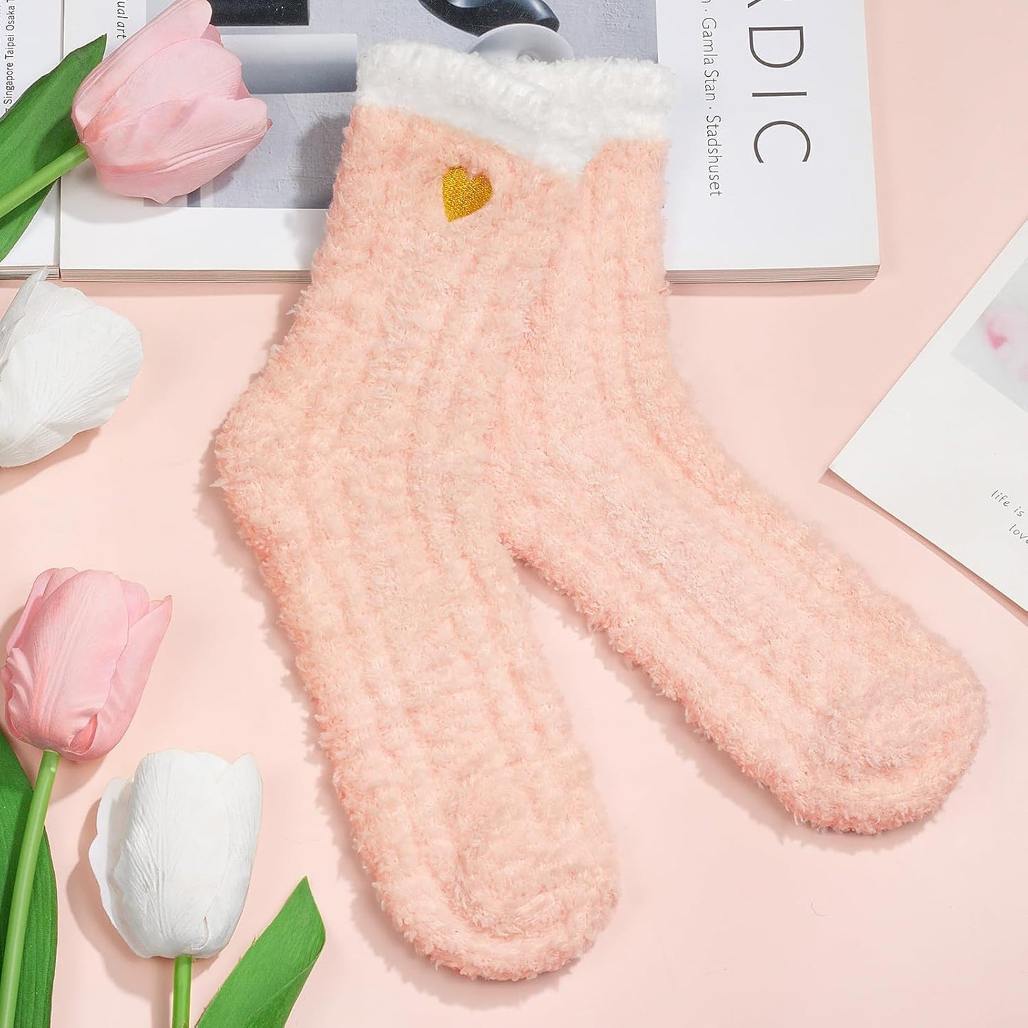 Birthday Self Care Gift Basket for Women Pink Cozy Blanket Tumbler Candle