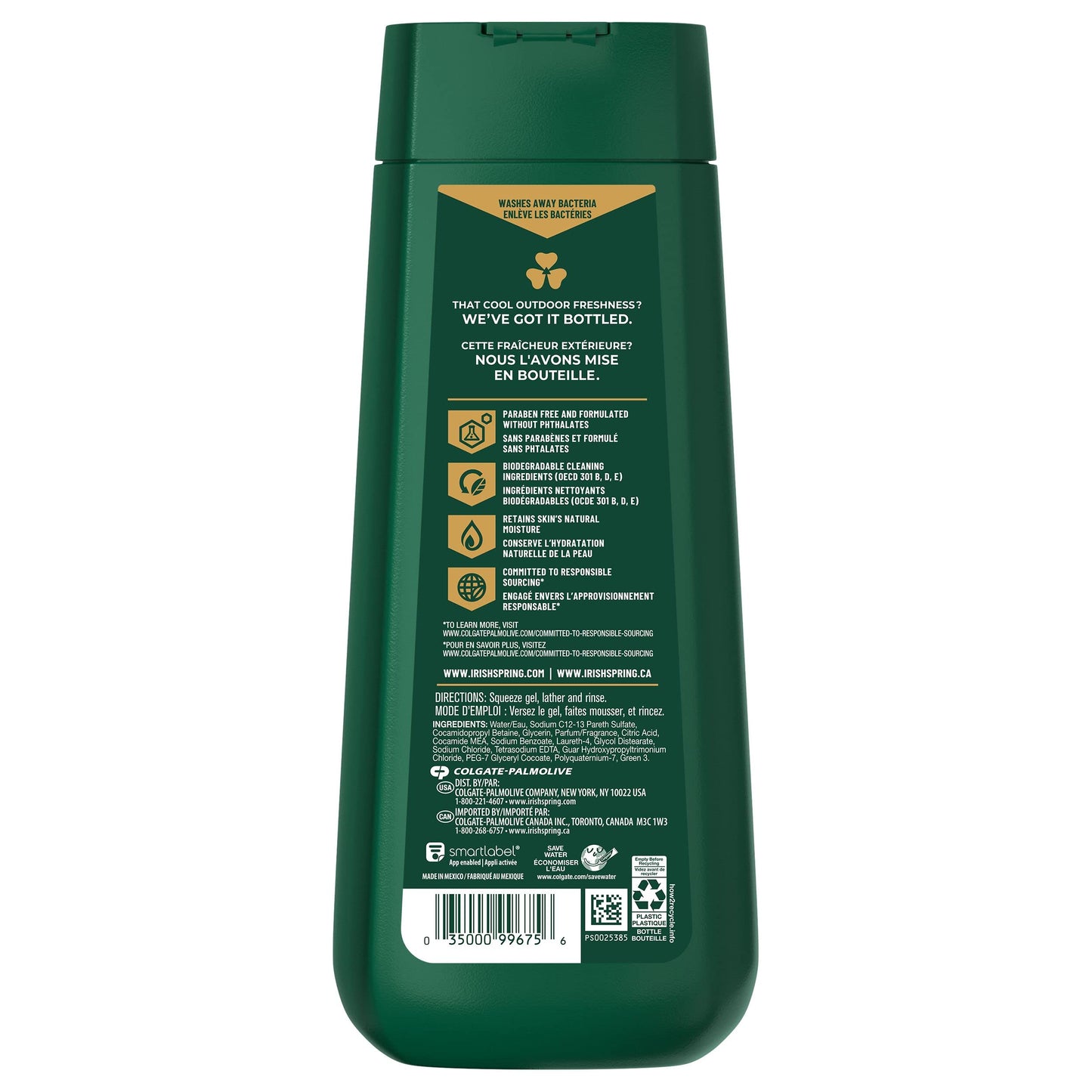 Irish Spring 5-in-1 Body Wash for Men, 20 Oz (Pack of 2)