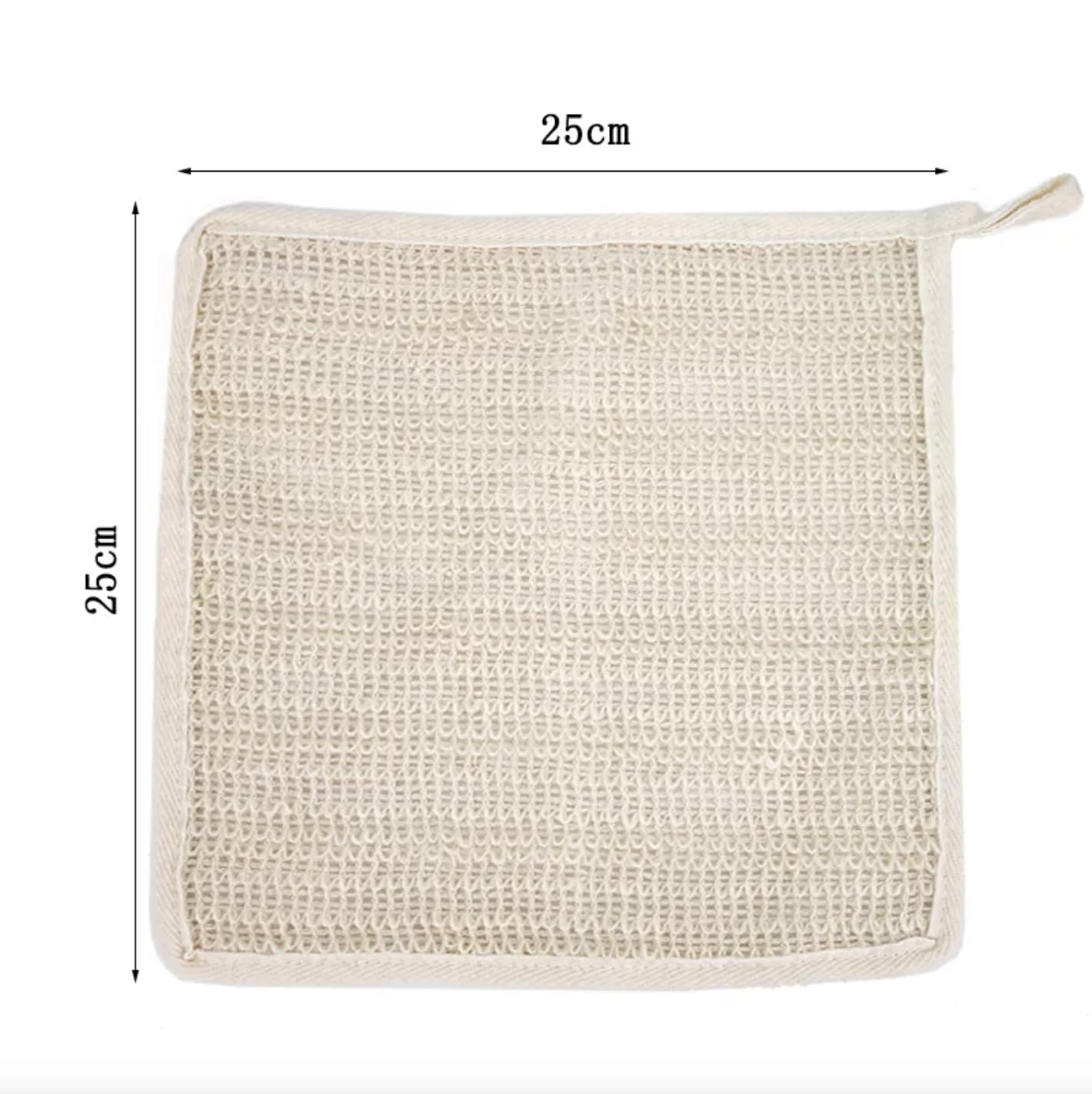 Natural Bath Body Washing Cloth, 100% Biodegradable Sisal Exfoliating Loofah Towel,