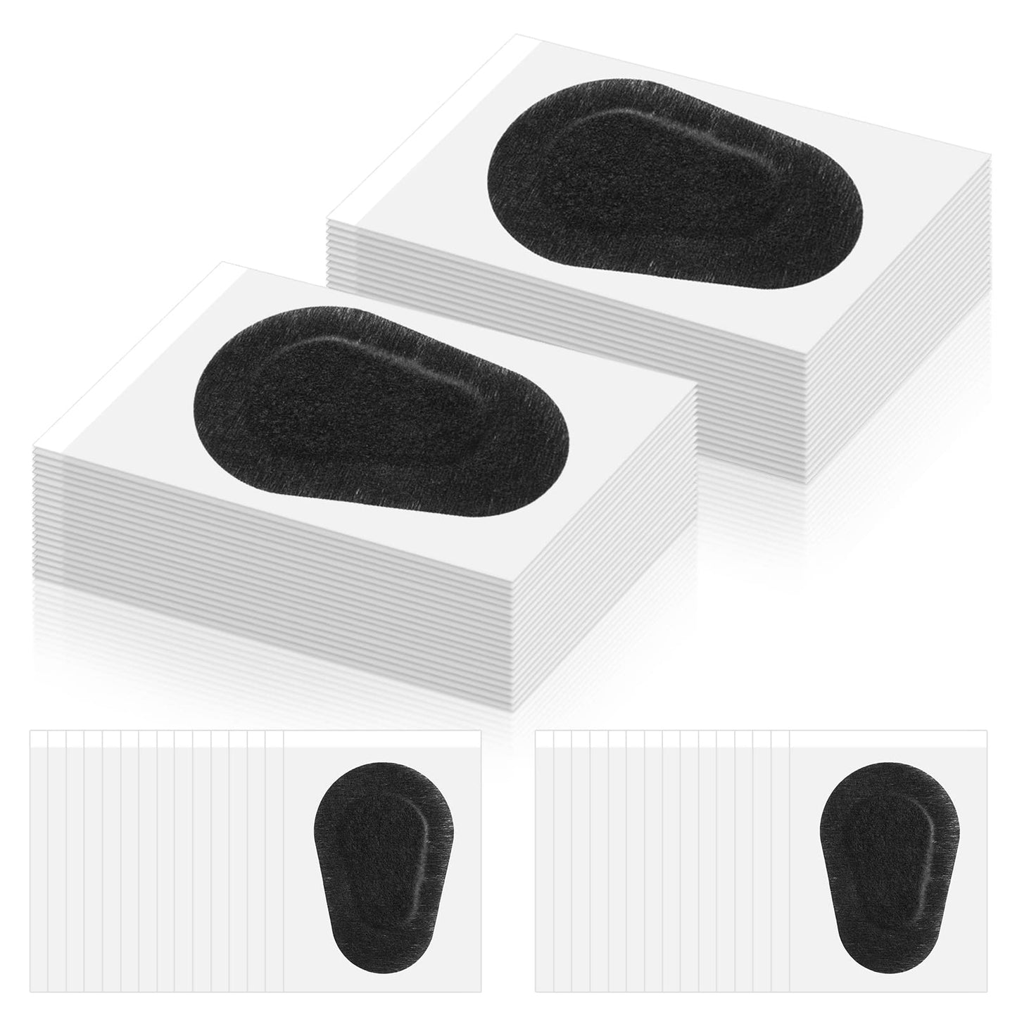 Panitay 40 Pcs Adhesive Eye Patches for Adults Eye Patch for Disposable Breathable Amblyopia Lazy Adhesive Bandages for Men(3 x 2 Inch,Black)