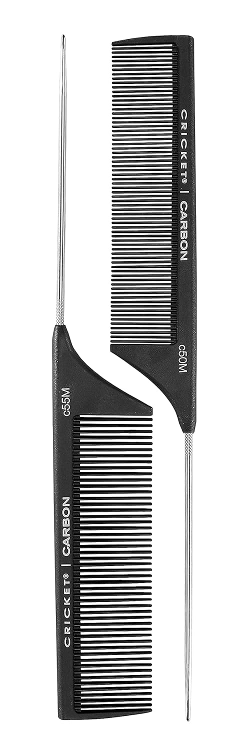 Professional Carbon Comb Set for Hair Styling – Anti-Static, Heat-Resistant, 4-Piece Variety Pack