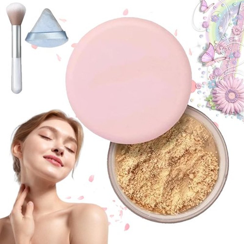 Luminance Milano Powder,Luminance Milano Pink Powder,Luminance Milano Setting Powder,Blurring Setting Powder By Luminance Milano,Waterproof And Sweat-Proof Setting Powder For All Skin Tones (07, 6G)