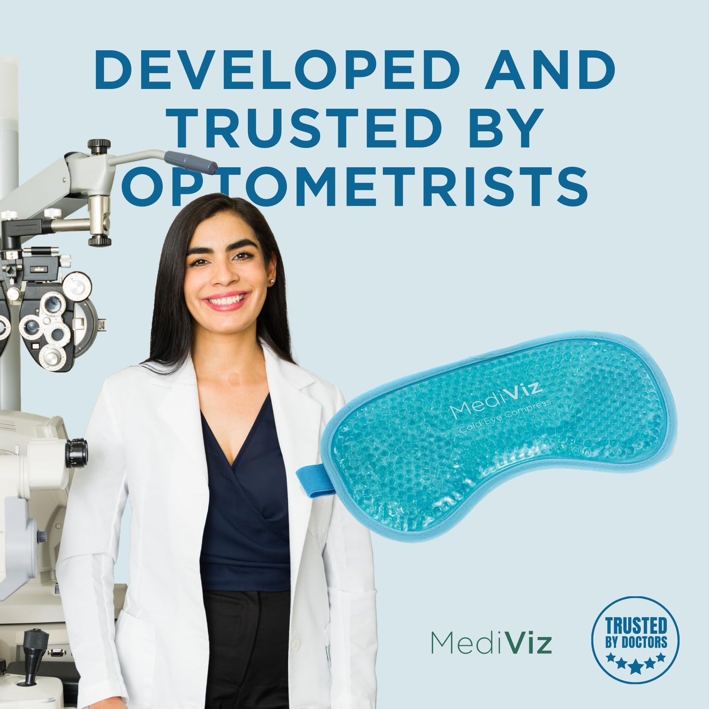 MediViz Warm Compress for Eyes - Hot or Cold Eye Mask for Healthy Meibomian Glands