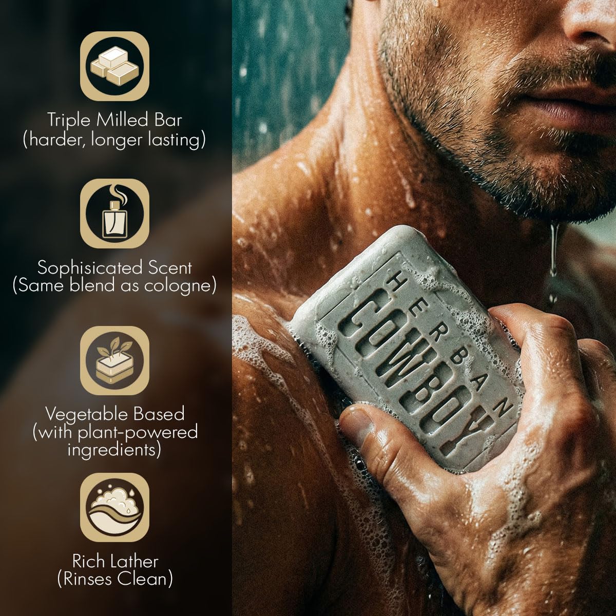 Herban Cowboy Body Soap (Pack of 6)