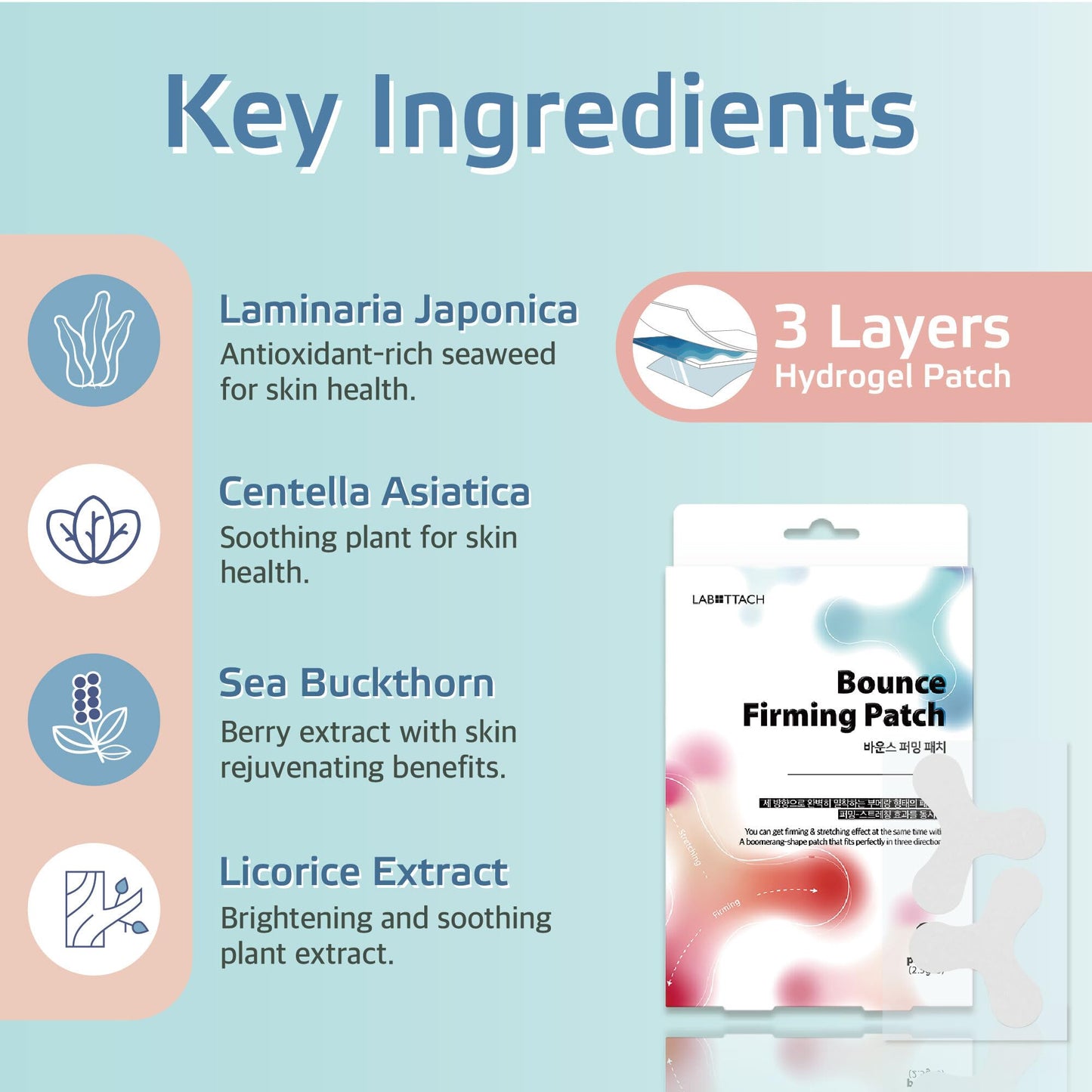 Wooshin Labottach Smile Line Patches for Face – 8ct Korean Skincare Hydrogel Firming Patch for Between Eyes, Under Eyes & Fine Lines with Adenosine, Tartaric Acid Stretch & Lift Home Skin Care