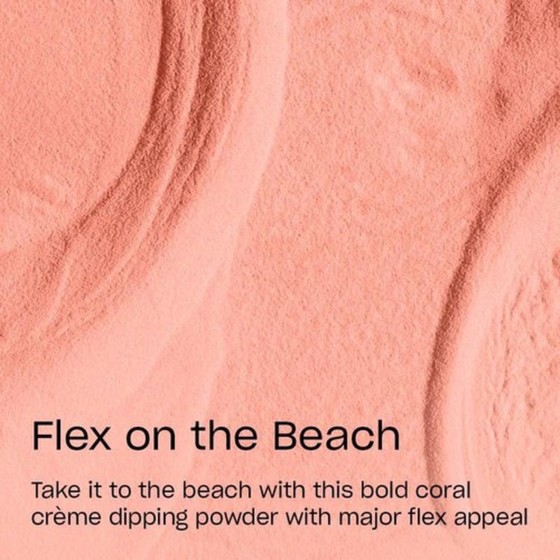 OPI Powder Perfection Flex on the Beach | Opaque Orange Orange Crème Nail Dipping Powder | Summer Make the Rules Collection