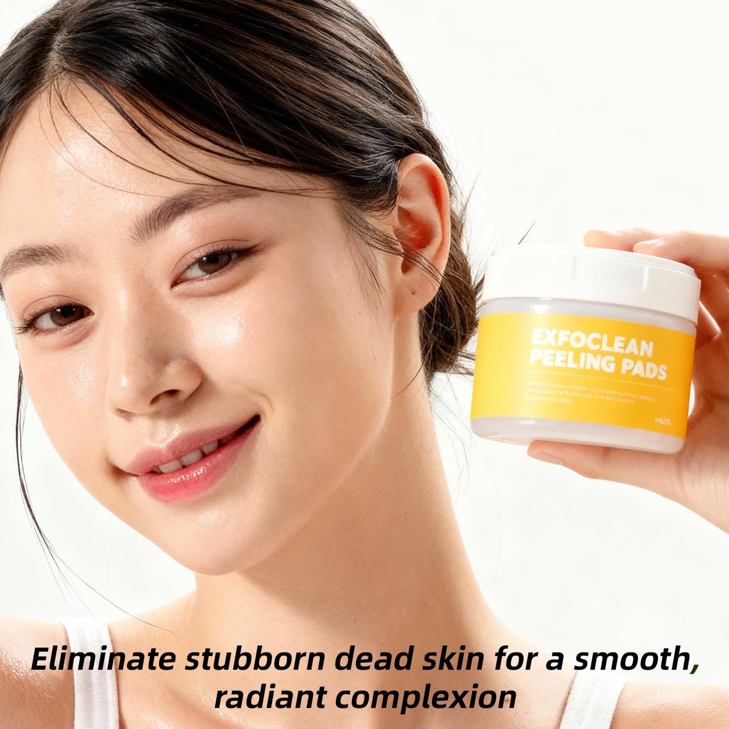MEDB Exfoliating Pads, Dual-Textured Facial Pad for Exfoliation and Pore Care with AHA & BHA, Salicylic Acid Brightening, Hydrating, for Radiant & Clear Skin, Korean Skincare 60 Counts