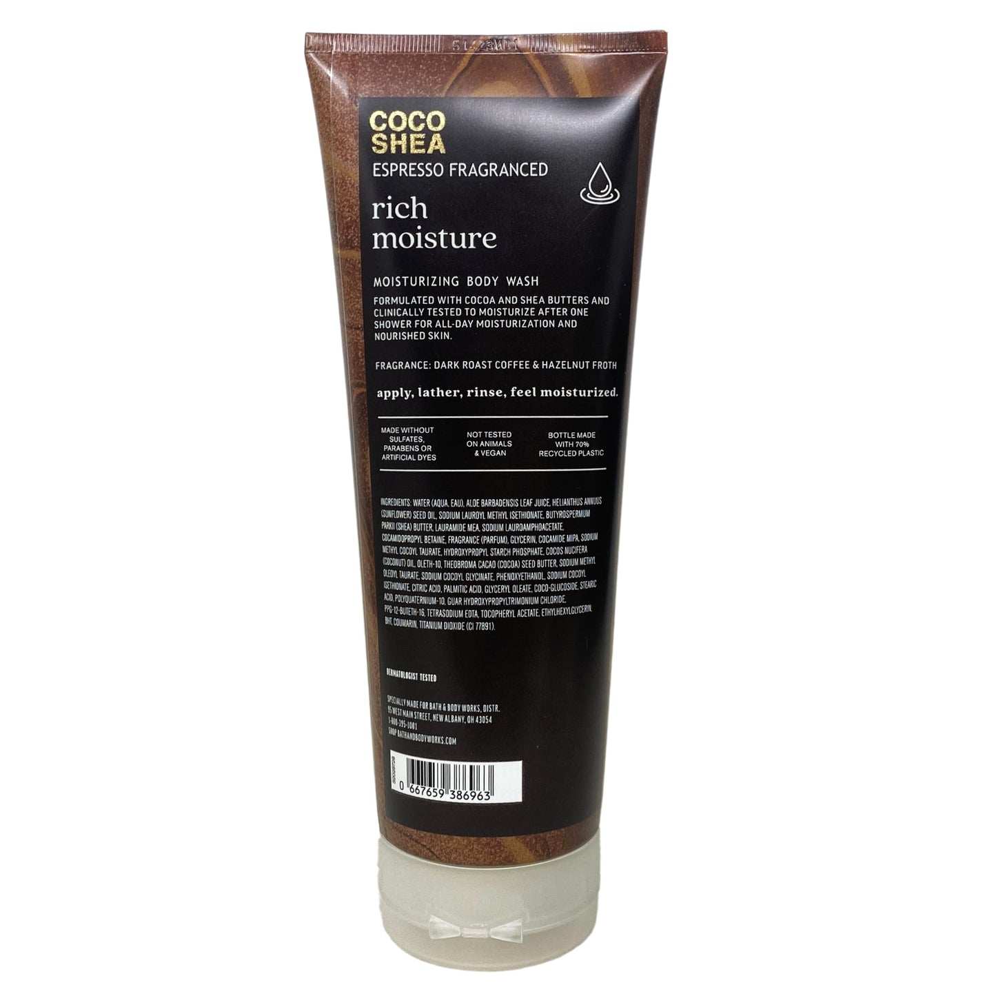 Bath & Body Works Coco Shea Espresso Fragranced Rich Moisture - Moisturizing Body Wash and Body Lotion - with a Charcoal Scrub Bar Soap