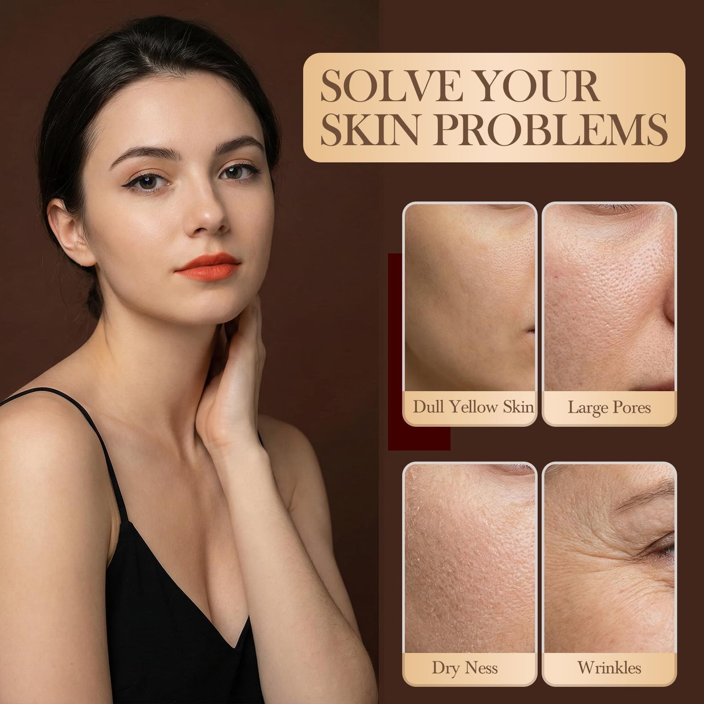 punkten Deep Collagen Vitamin C Capsules Cream 50g,Contains Collagen Vitamin C Niacinamide Sodium Hyaluronate Long-lasting Moisture,Reduce Wrinkles & Dullness Capsules Face Cream