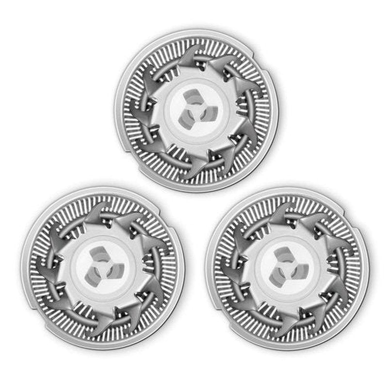 SweetLF 3 Pcs Replacement Shaver Head Blade Cutters IPX7 Waterproof Electric Razor Wet & Dry 3D Men’s Rotary Shaver SW-BC09