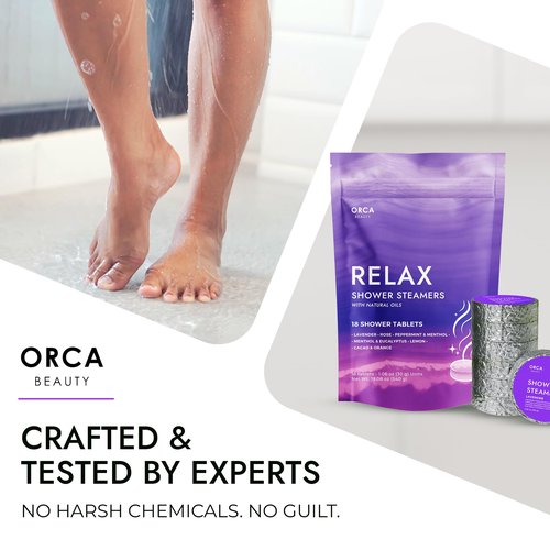 Shower Steamers Aromatherapy - Relaxation Gifts for Women, Shower Bombs, Unique Spa Gifts Shower Tablets, Shower Steamer Aromatherapy for Women & Men (Relax 18PC)