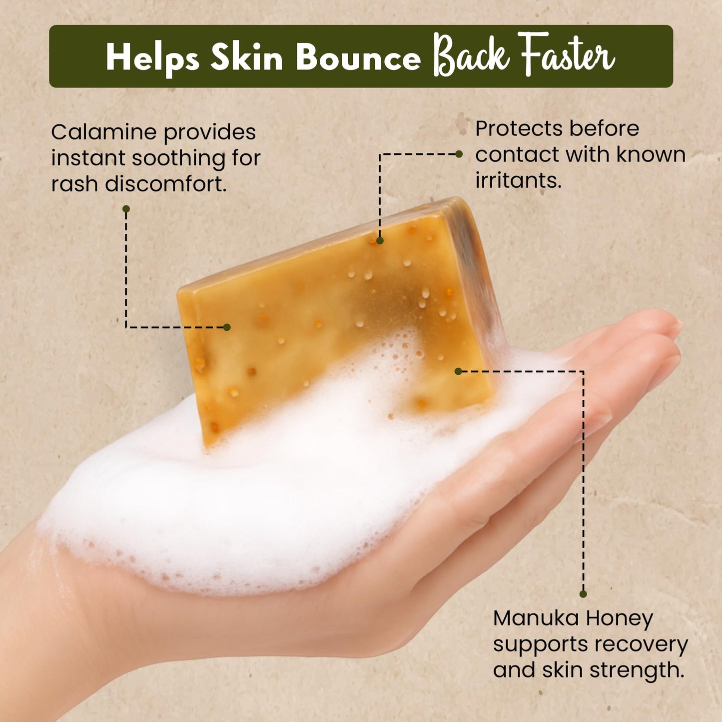 Poison Ivy Soap Bar - All Natural Poison Ivy Treatment Soap with Sweet Fern, Oatmeal & Manuka Honey - Antibacterial Skin Cleanser for Soothing Itch & Rashes - Poison Ivy Oak Soap Bar (3.5 oz, 2-Pack)