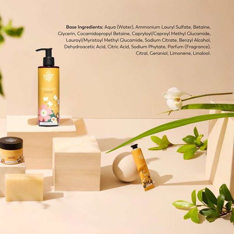 The Handmade Soap Company Shower Gel, Lemongrass & Cedarwood Body Wash, Liquid Bath Soap, Moisturizing Body Wash, Cruelty Free & Vegan Shower Gel, 8.5fl oz