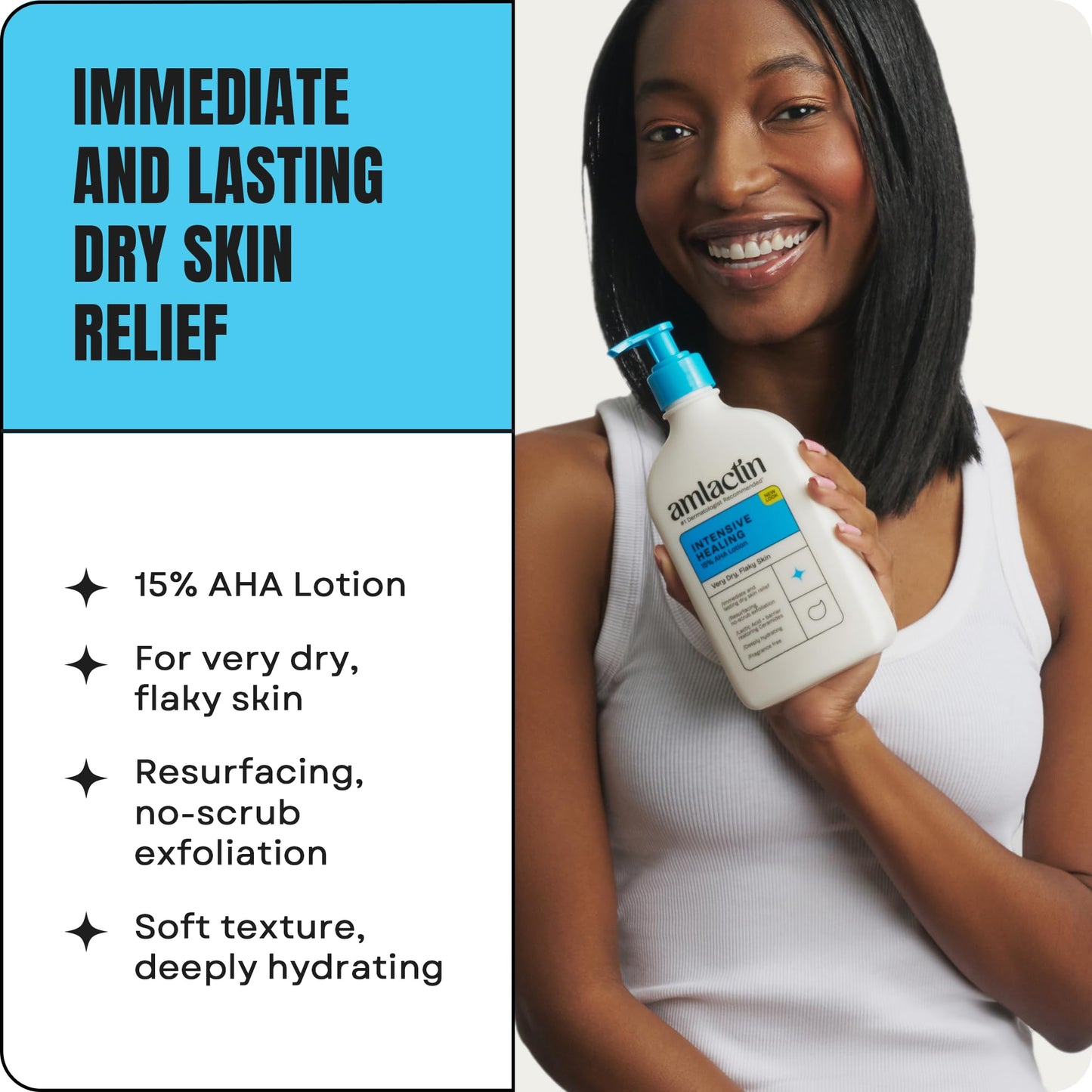 AmLactin Intensive Healing Body Lotion, 15% Lactic Acid, 14.1 oz