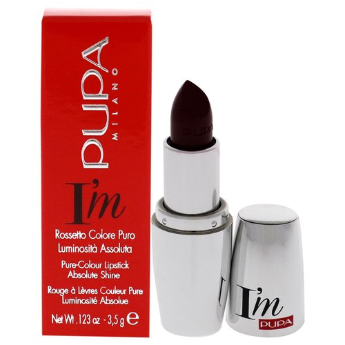 Pupa Milano I Am Pure-Colour Lipstick - Intense Color And Absolute Brightness - High Concentration Of Pigments - Lightweight And Flawless - Melts Perfectly On Lips - 308 Burgundy - 0.123 OZ