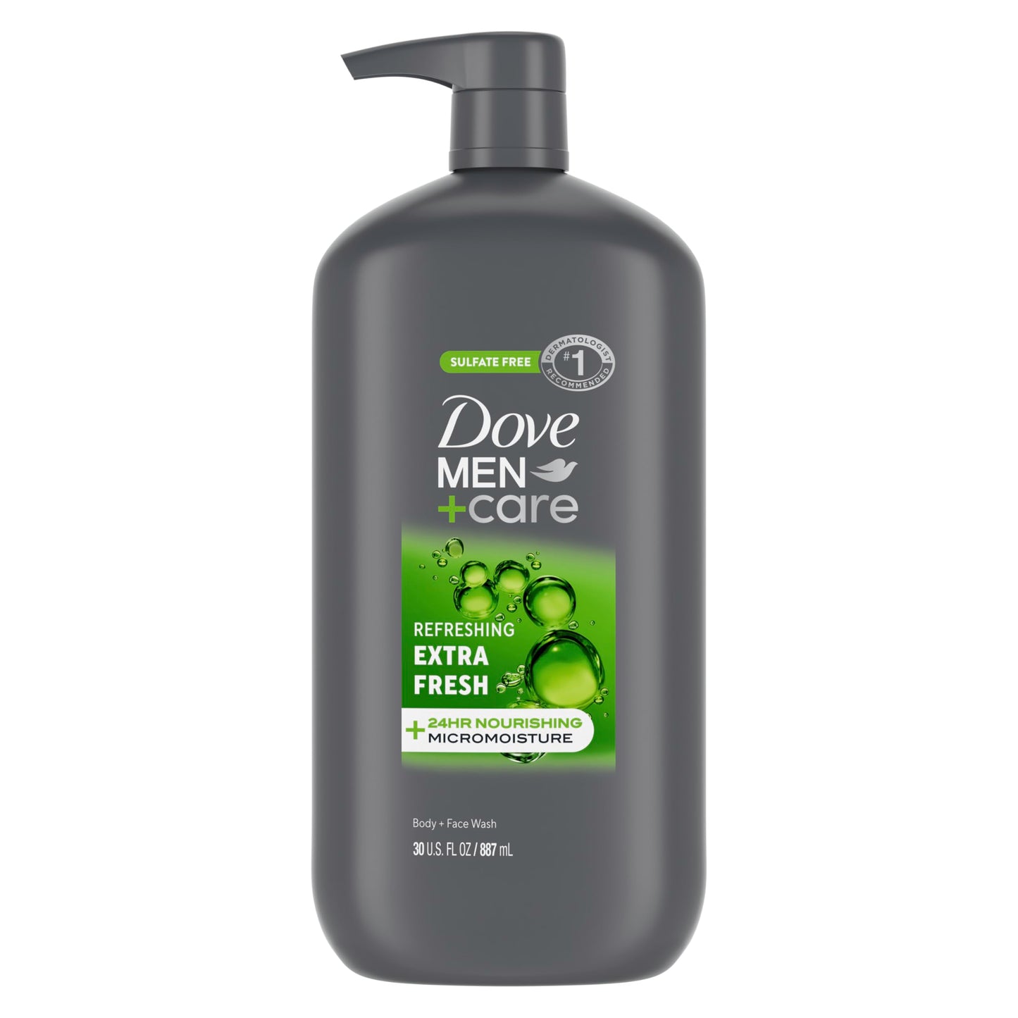 DOVE MEN + CARE Body and Face Wash Refreshing Extra Fresh Men's Body Wash with 24-Hour Nourishing Micromoisture Technology 30 oz