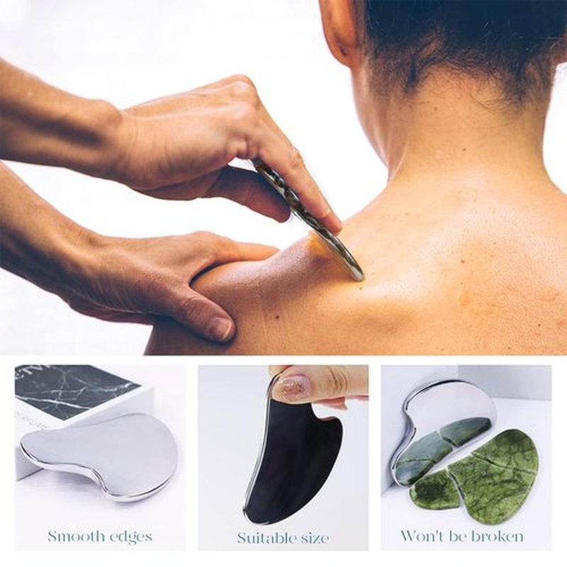 BAIMEI Cryotherapy Ice Roller and Gua Sha Facial Tools Reduces Puffiness Migraine Pain Relief, Skin Care Tools for Face Massager Self Care Gift for Men Women - Dark Blue