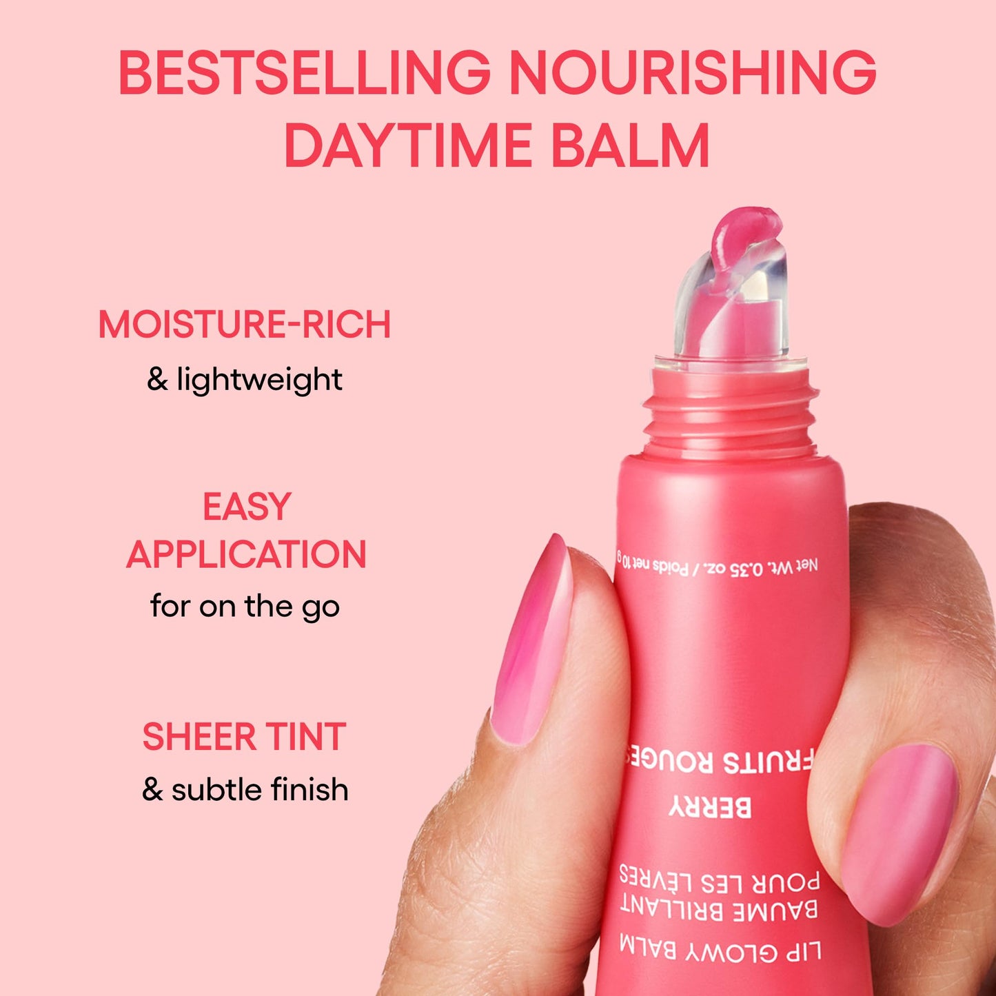 LANEIGE Lip Glowy Balm: Sheer Tinted Lip Treatment Balm Tube with Shea & Murumuru Butters for Hydrating, Moisturizing, Glossy, Non-Sticky Shine, Berry | Korean Skin Care, Mango