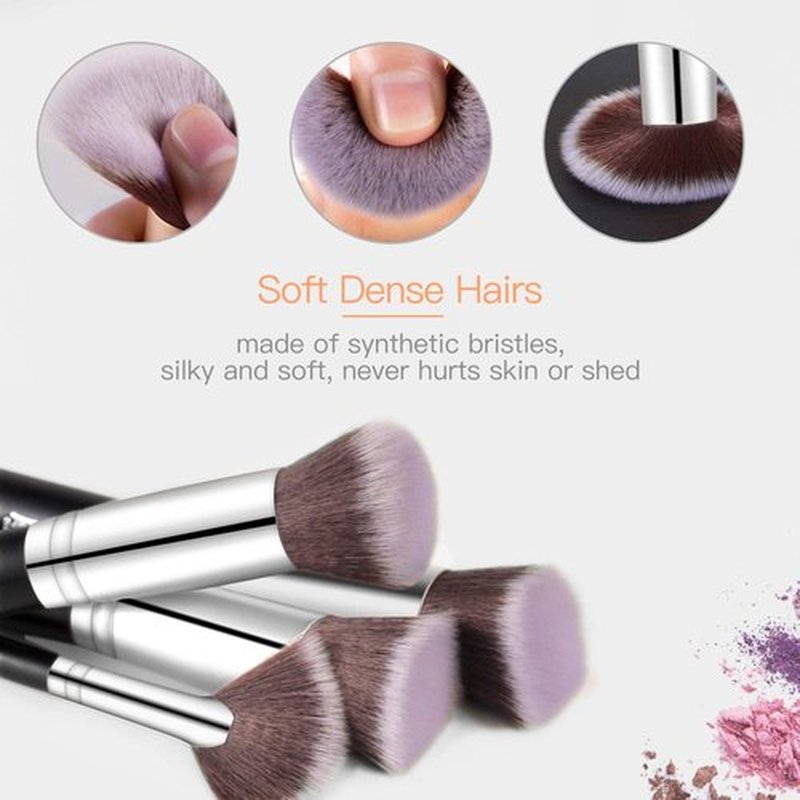 Makeup Brushes Makeup Brush Set, BESTOPE PRO Makeup Brushes Kit, 16Pcs Professional Makeup Brush Set for Eye and Face, Foundation Powder Concealers Blush Eyeshadow Brush Make UP Brushes Kit Silver