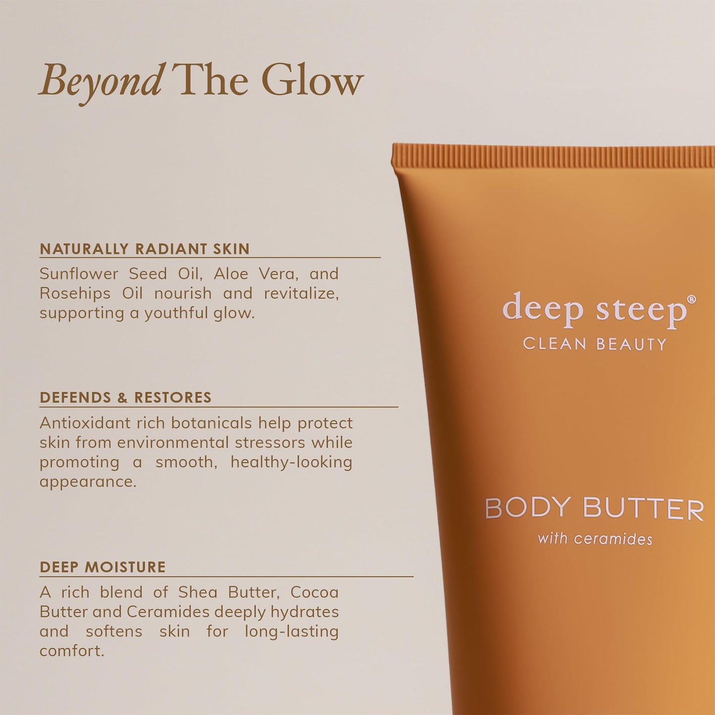 Deep Steep Body Butter, 6 oz – Rich Moisturizer with Ceramides, Coconut Oil, Argan Oil & Aloe Vera – Vegan, Clean Beauty, Smooth & Hydrated Skin (6 Ounces, Lilac Blossom)