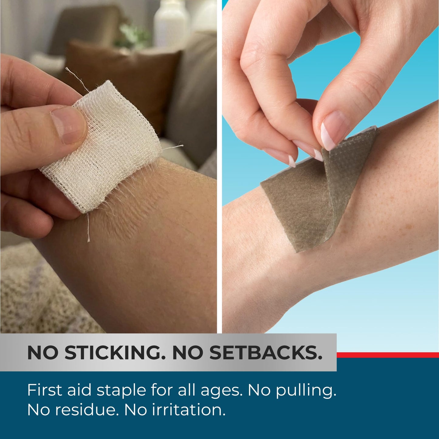 SilverSeal Burn & Wound Dressing - Moist Hydrogel Protection with X-Static Silver, Non Stick Dressings for Burns, Cuts & Wounds, Sterile Medical Grade Skin Care, 2"x3" Size, 6 Count