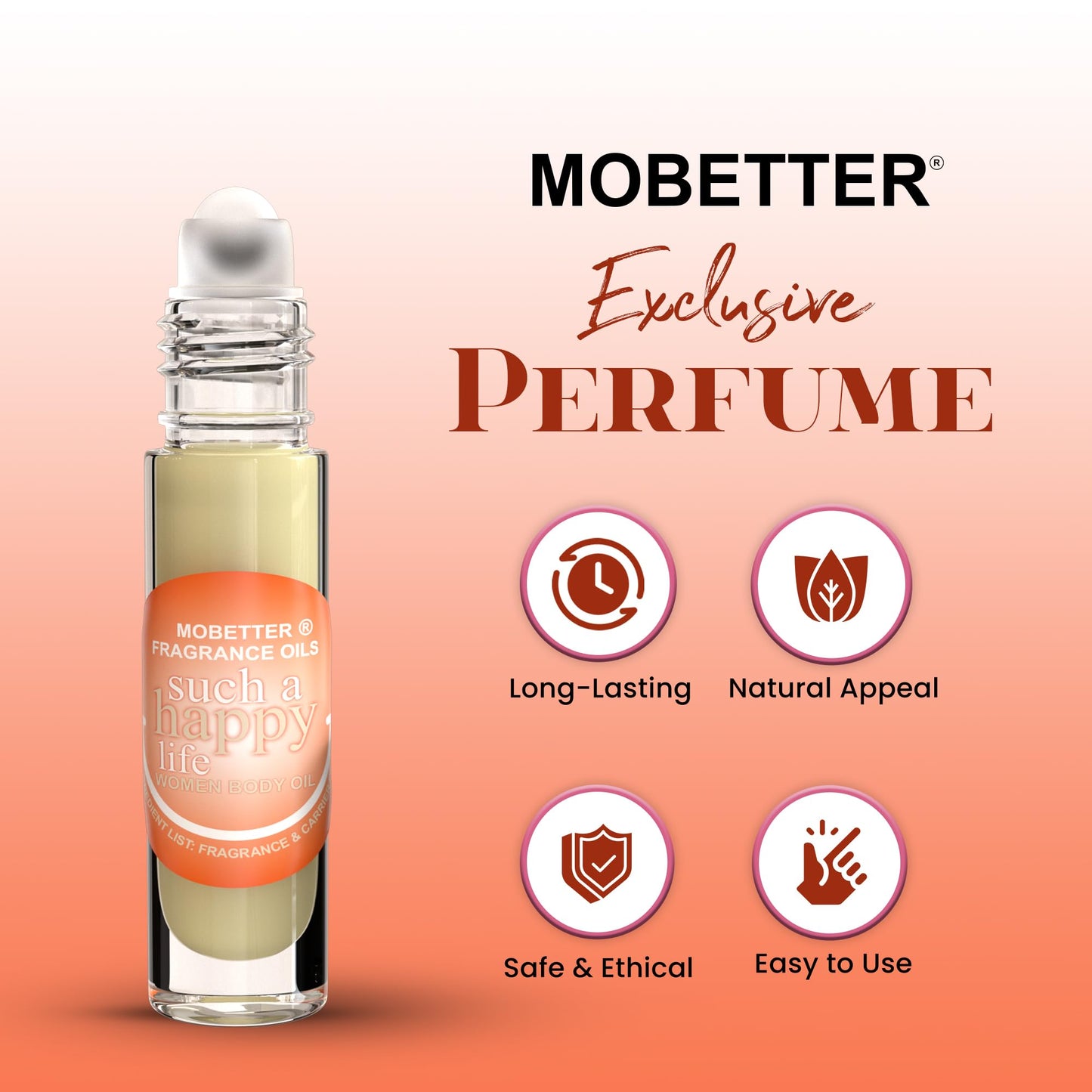 MOBETTER FRAGRANCE OILS Such a Happy Life Women Perfume Body Oil