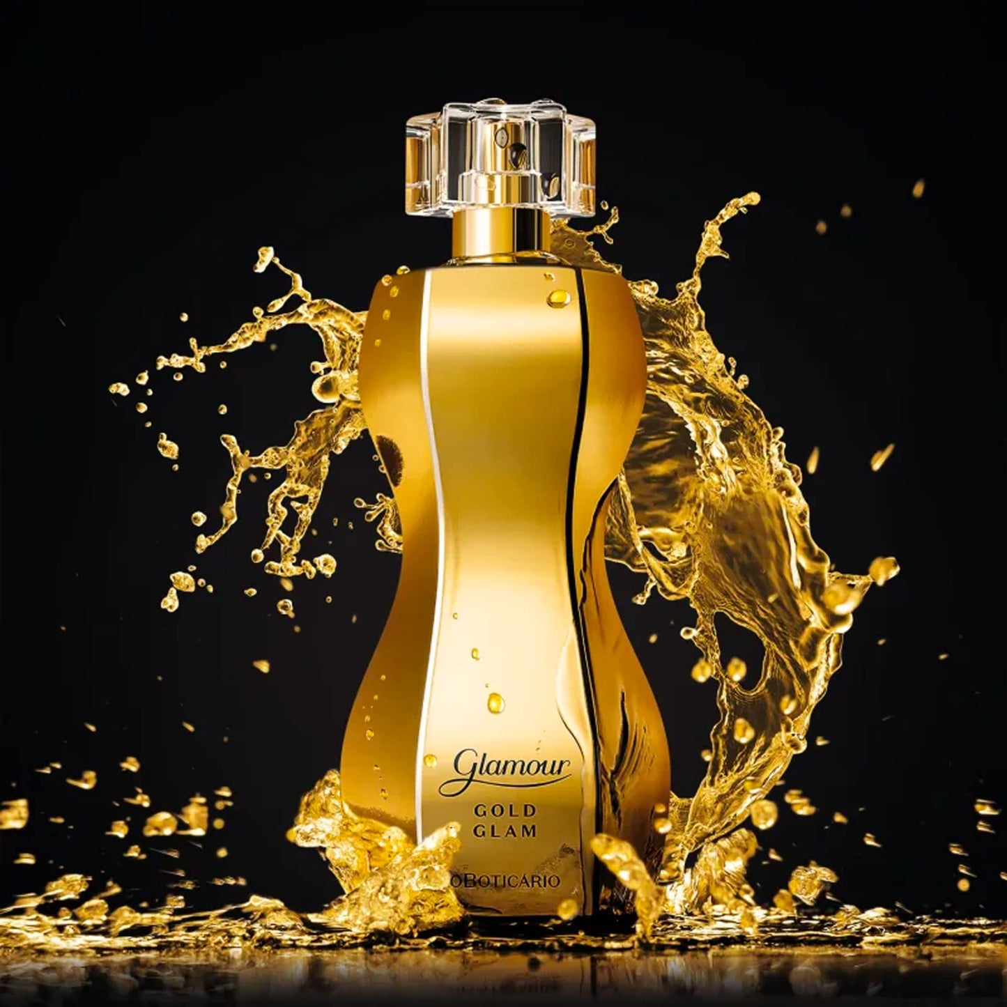 O BOTICARIO Glamour Gold Glam Eau de Toilette, Long-Lasting, Sweet and Floral Fragrance Perfume for Women, 2.5 Ounce