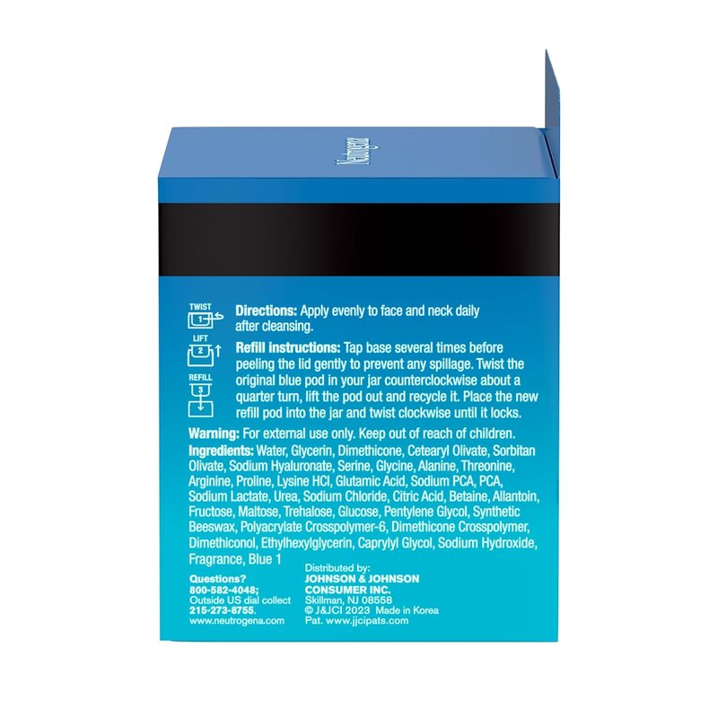Hydro Boost Water Gel Face Moisturizer Refill Pod - Hyaluronic Acid for Hydration & Dewy Skin | 1.7 oz