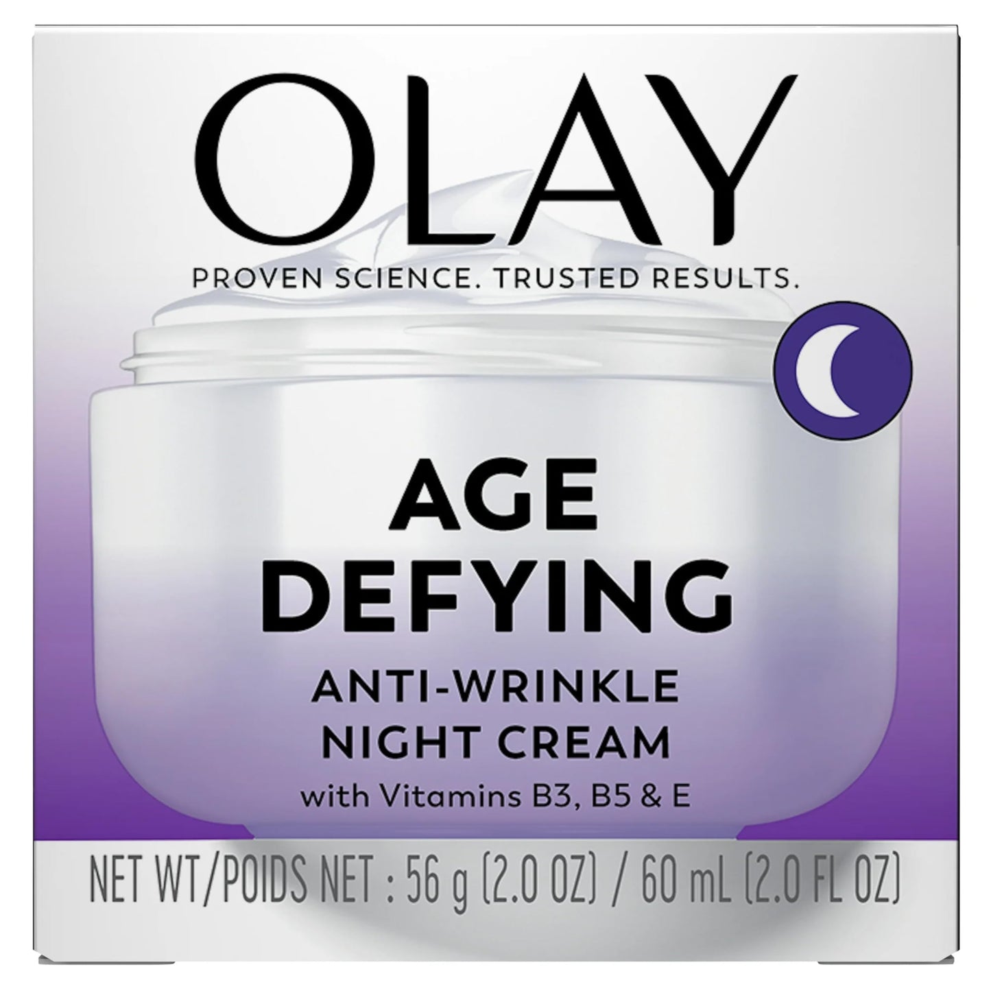Olay Age Defying Anti-Wrinkle Night Cream, 2 Ounce (Pack of 2)