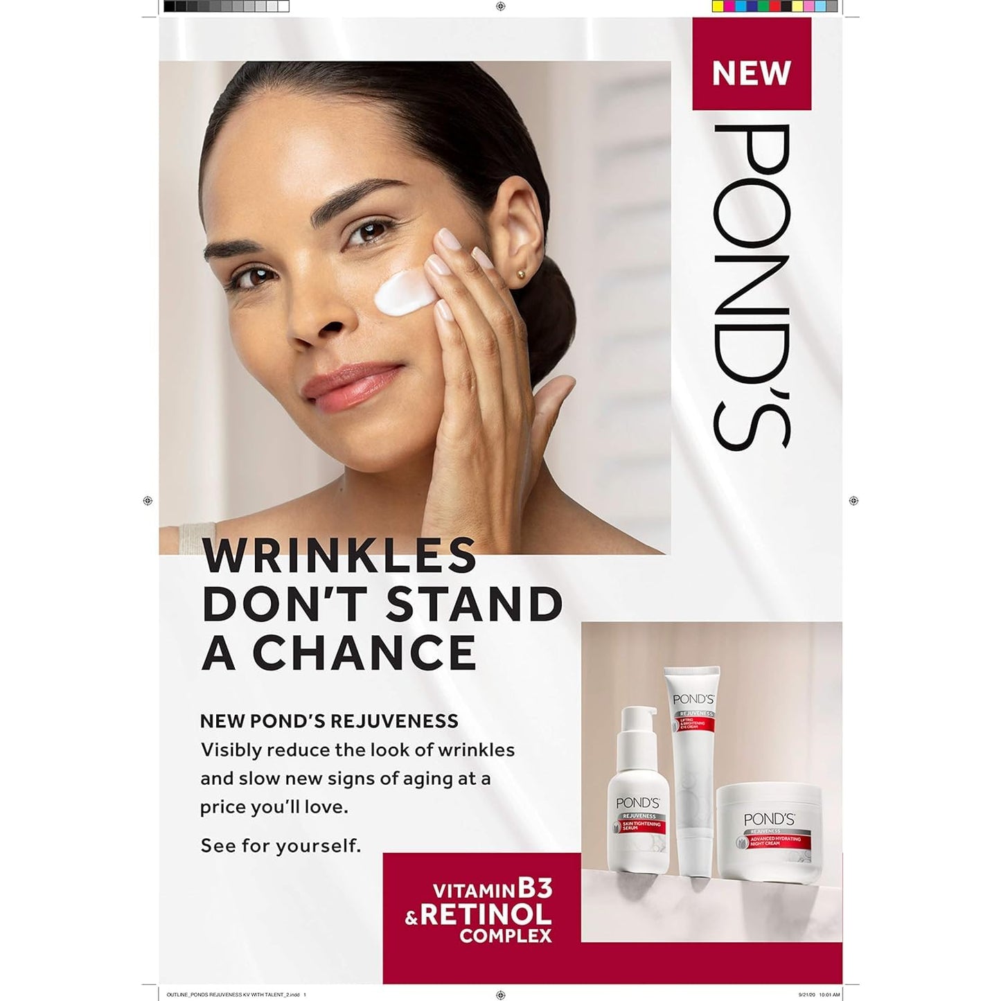 Pond's Skin Tightening Serum Visibly Tightens The Appearance Of Skin & Helps Slow New Signs of Aging Rejuveness Face Serum 1.5 Oz - 2 PACK