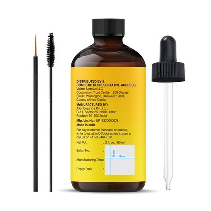 Botanic Hearth Vitamin E Oil | 100% Pure and Natural oil for Growth of Nails, Hair, Eyebrows & Eyelashes | 35,000 IU | Hair & Body Oil with Eyebrow & Eyelash Brush| 2 Fl Oz