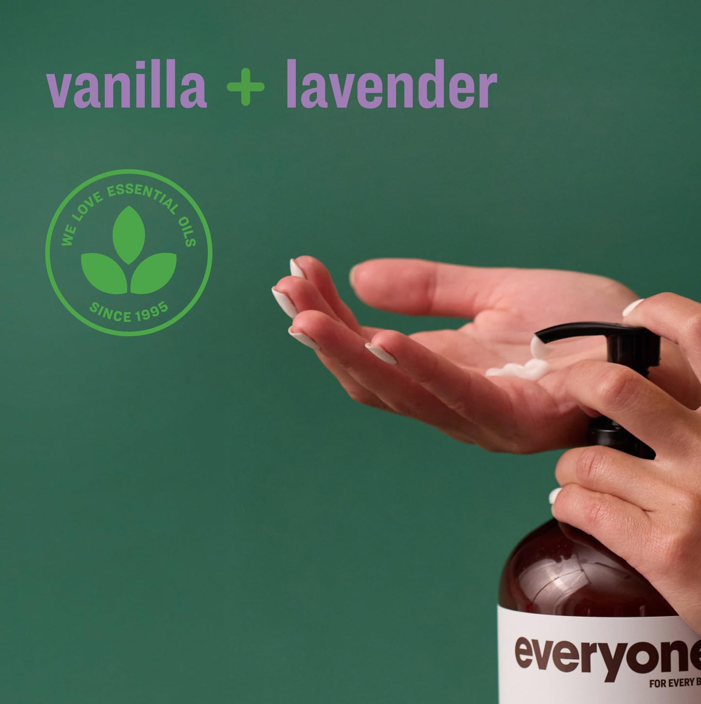Everyone 2-in-1 Lotion for Hands/Body, 32 ounce (Pack of 2) Vanilla and Lavender made for Men and Women