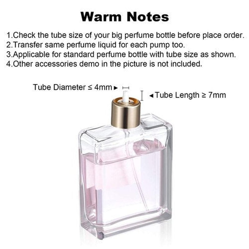 Honoson Perfume Dispenser Pump Perfume Refill Pump Cosmetic Dispenser Pump Transfer Tool for Travel Refillable Perfume Spray Bottle (24 Packs)