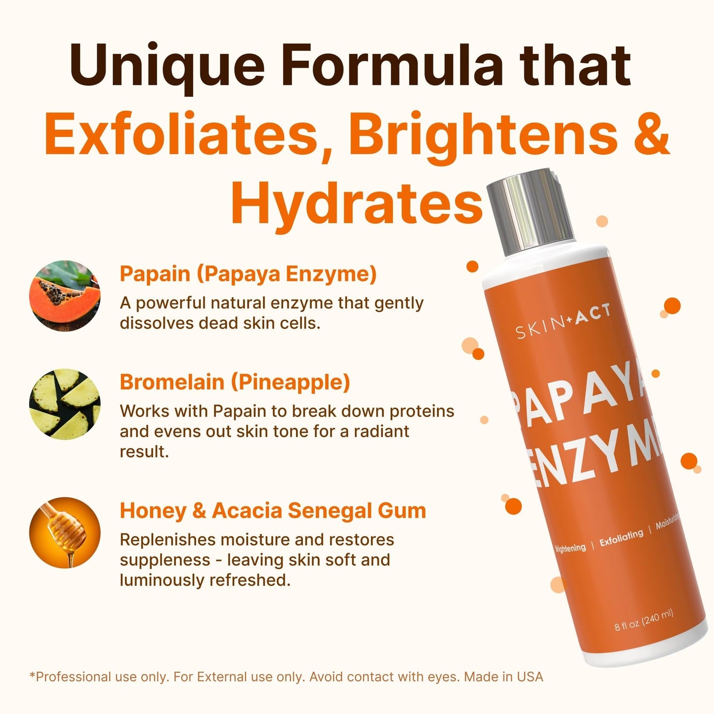 Papaya Enzyme Mask By Skin Act (8oz)