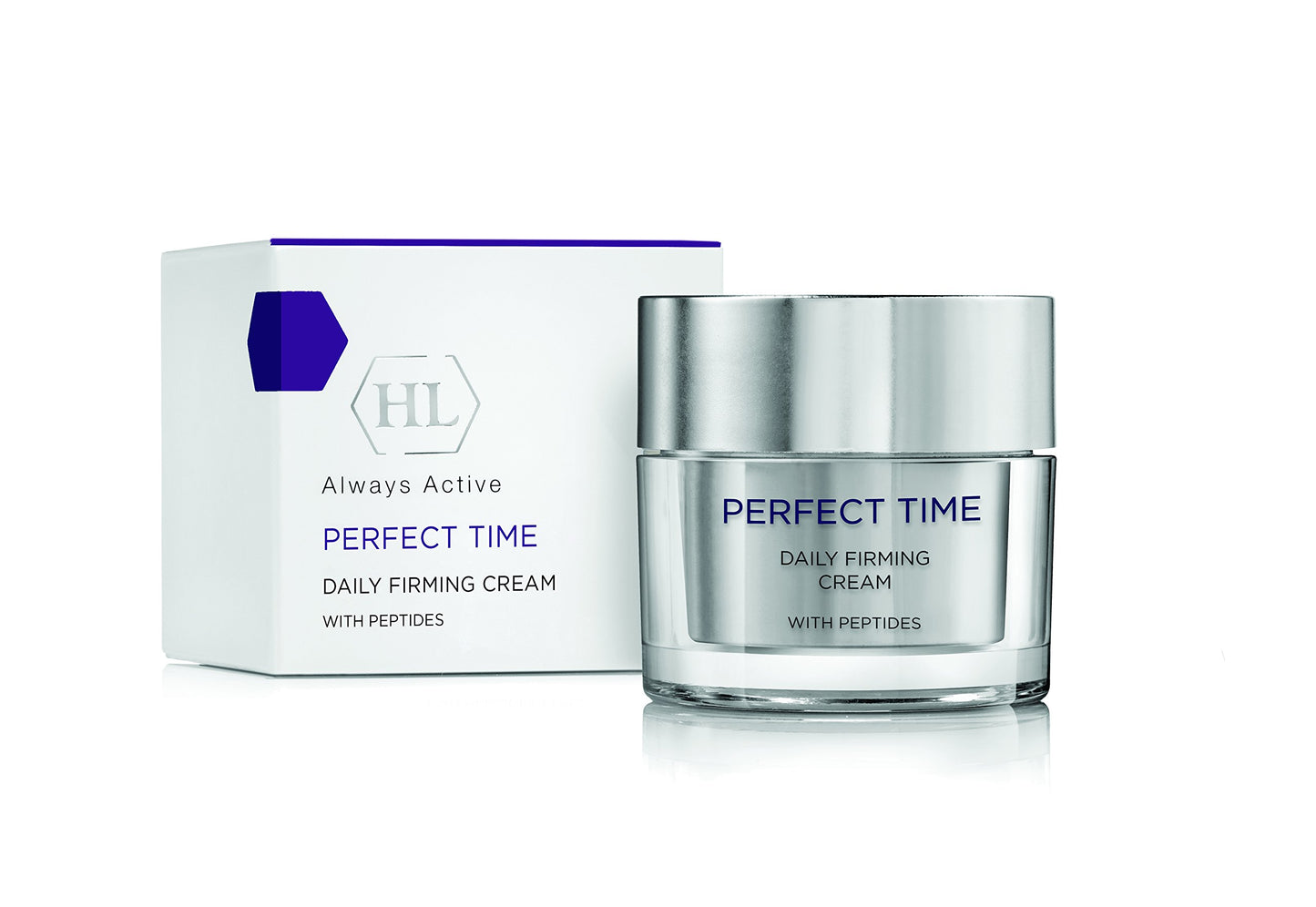 HL Holy Land Cosmetics Perfect Time Daily Firming Cream with Lipopeptides & Firming Complex to Reduce Fine Lines and Wrinkles, 1.7 fl.oz