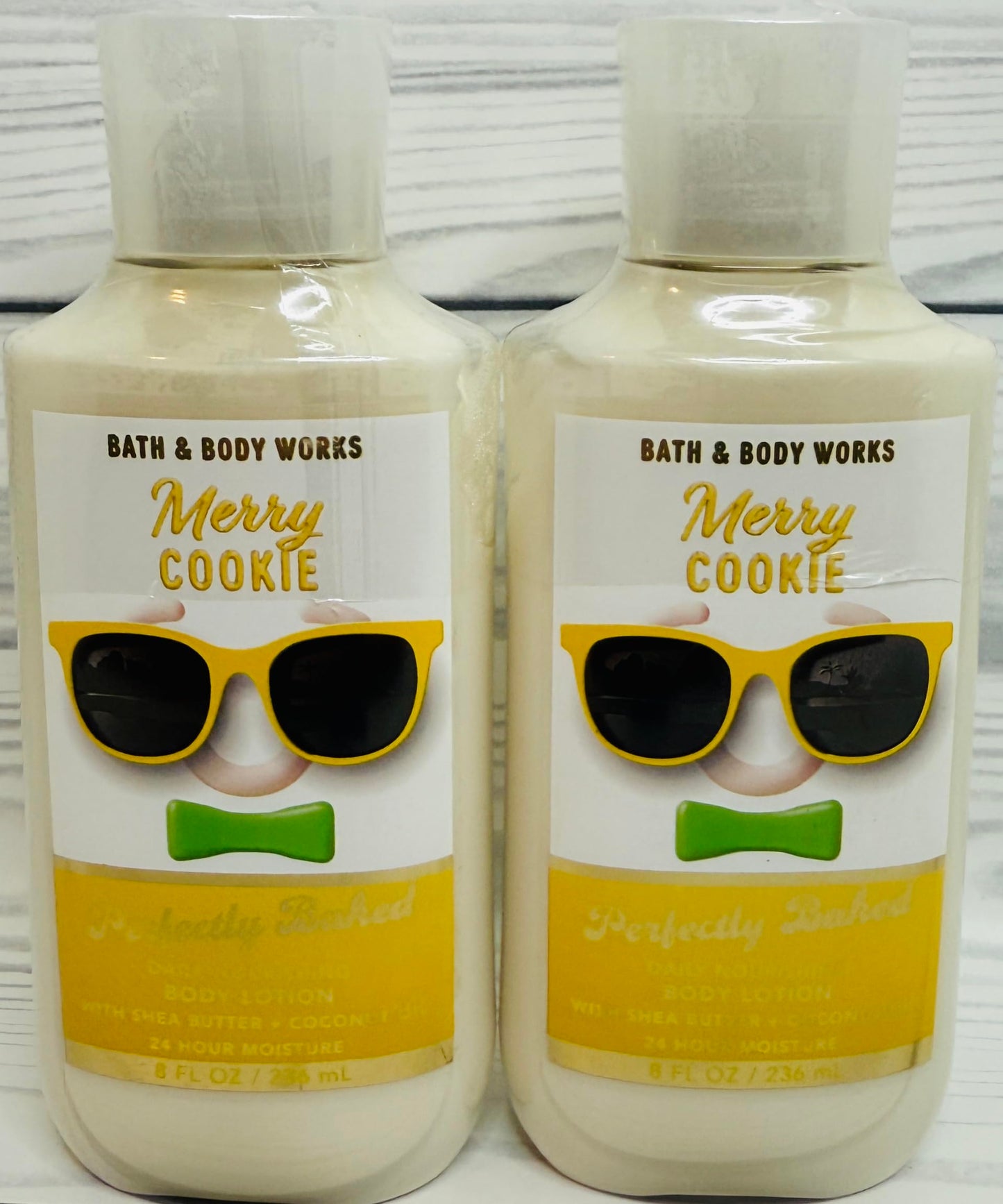 Bath & Body Works Merry Cookie Body Lotion 8 Ounces Each Pack of 2
