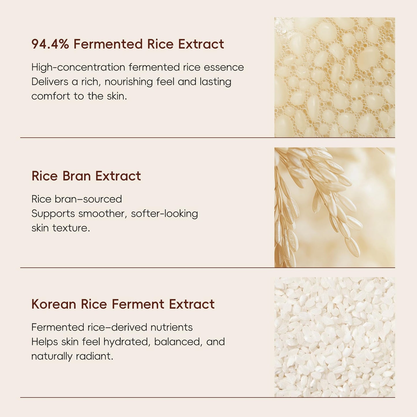 BEUKING Rice Glow Mask with 94.4% Fermented Rice Extract – Skincare Face Mask for Moisturizing Skin, Deeply Hydrating Overnight Facial Mask with Hyaluronic Acid for Women