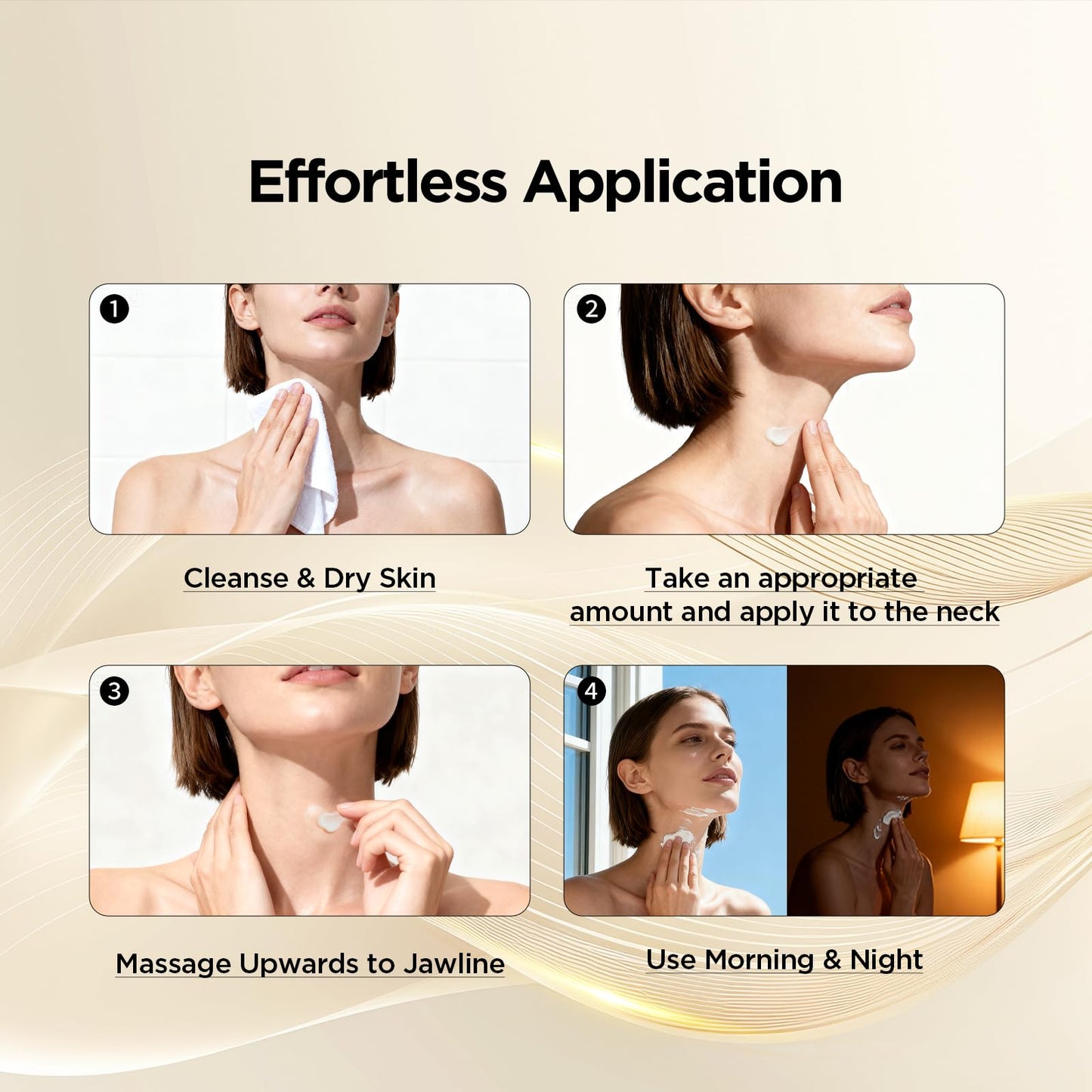 abarno Firming Neck Cream for Crepey Skin Body Care Comfort,Moisturizing, Tightening Lotions Cosmetic Skin Care Skin & Repair for Women（Platinum）