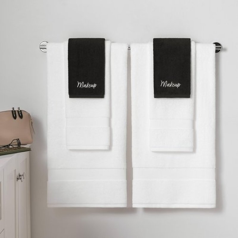 Arkwright Makeup Towels - Bulk Case of 144 - Super Soft 100% Cotton, Gentle & Lightweight Small Fingertip Powder Room Washcloths, Guest Bathroom Essentials for Hosts & Artists, 11 x 17 in, Black